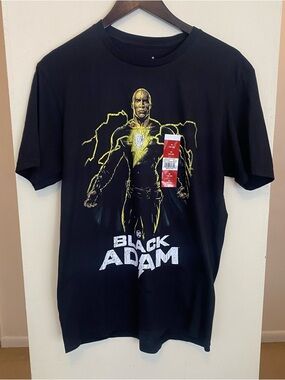 Black Adam Movie Shirt Adult M DC Comics Warner Bros The Rock Dwayne Johnson